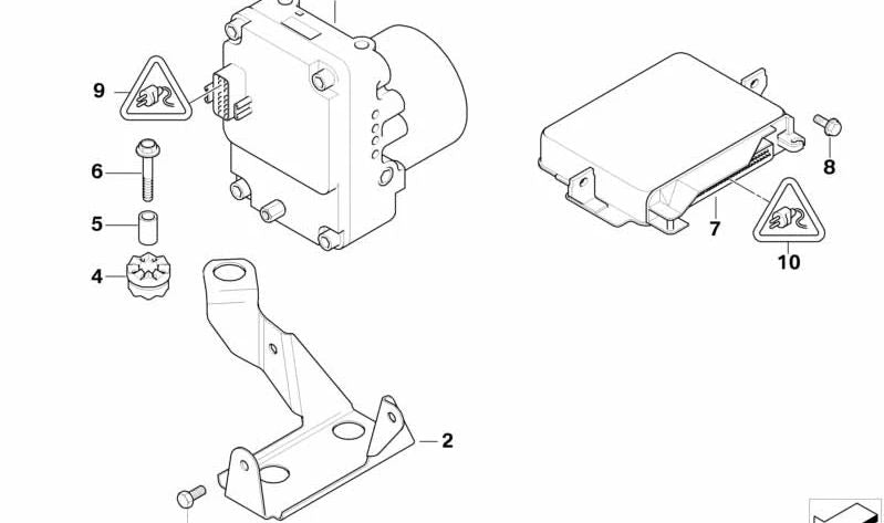 Módulo ABS OEM 34521162908 para BMW Serie 7 (E38). Original BMW.