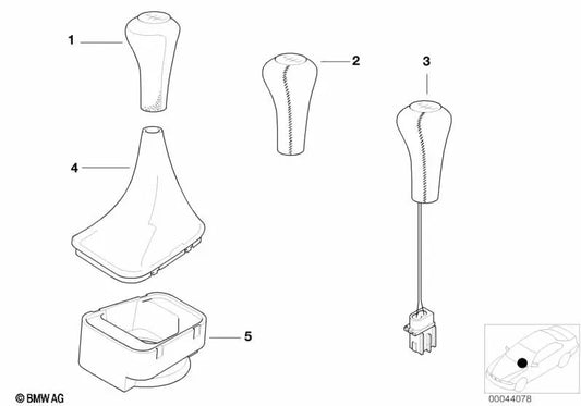 Bellows de couro Walk-Nappa para BMW vários modelos (OEM 25111434279). BMW original.