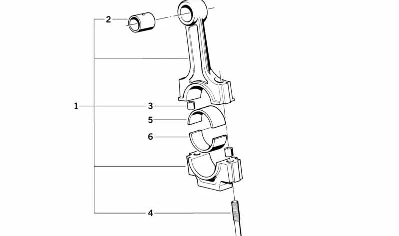 Pasador de alineación OEM 11241280833 para BMW E21, E30, E36, E46, E12, E28, E34, E39, E60, E61, E32, E38, E65, E66, E31, E83, E53, Z1, Z3, E85. Original BMW.