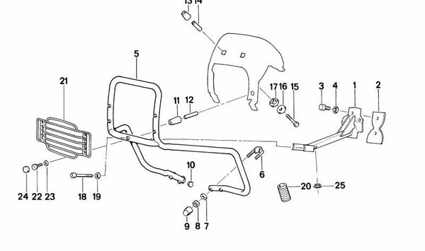 Separador OEM 46632315102 para BMW Serie 5 (E39) y Serie 3 (E46). Original BMW.