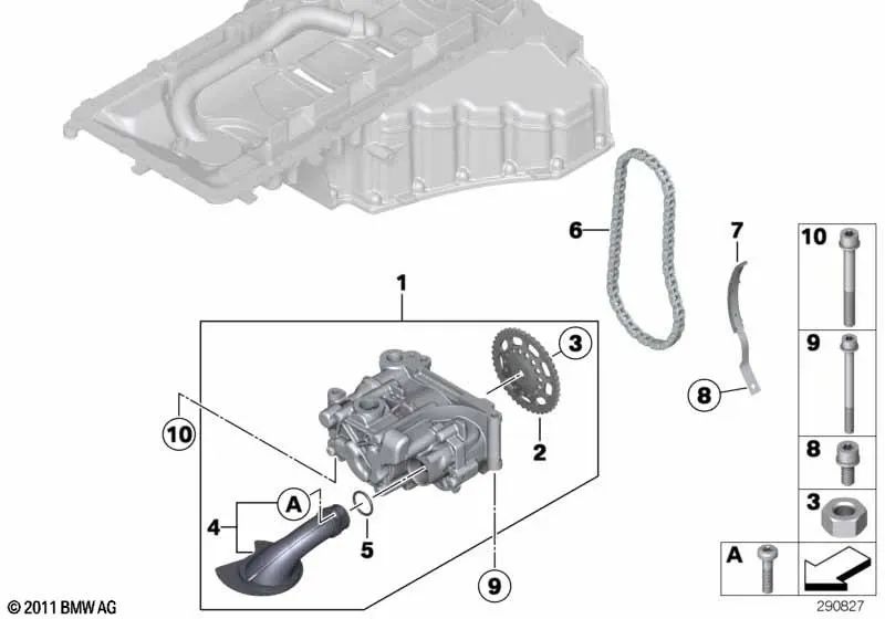 Saugrohr for BMW F10, F06, F06N, F12, F12N, F13, F13N (OEM 11417847593). Genuine BMW