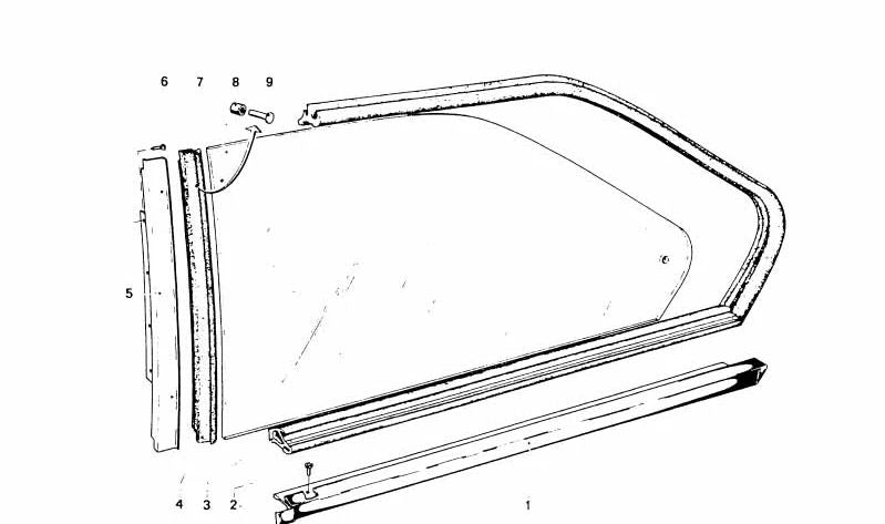 Moldura embellecedora izquierda OEM 51367441114 para BMW Serie 5 (F10, F11), Serie 6 (F06, F12, F13). Original BMW.