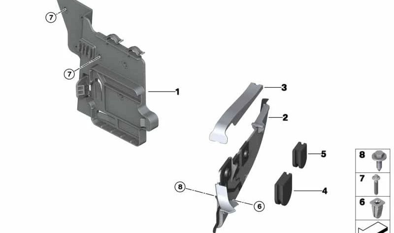 Blind Wall Grommet for BMW X5 F15, X6 F16 (OEM 12907599966). Genuine BMW