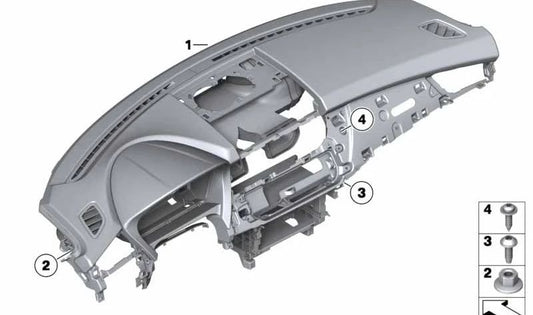 Instrumento de cuero para BMW Z4 E89 (OEM 51459150032). Original BMW