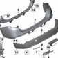 Guía trasera derecha para BMW E84 (OEM 51122991780). Original BMW