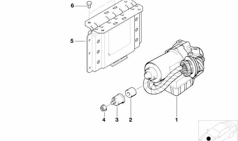 Módulo ABS OEM 34521163090 para BMW E36, Z3. Original BMW.