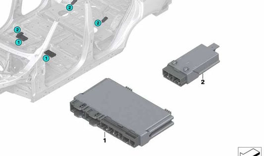 Módulo de Asiento OEM 61359459684 para BMW F15, F85, F16, F86. Original BMW.