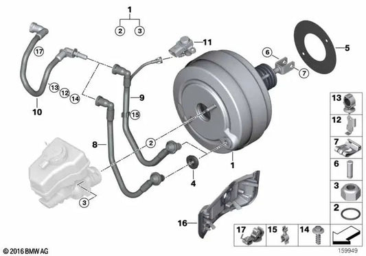 Unterstützung für BMW E81, E82, E87N, E88, E90, E90N, E91, E91N, E92, E93 (OEM 11667556631). Original BMW.