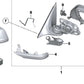 Luz de advertencia de cambio de carril izquierda para BMW Serie 5 F07, F10, F11, F18, Serie 6 F06, F12, F13, Serie 7 F01, F02, F04 (OEM 51167349207). Original BMW