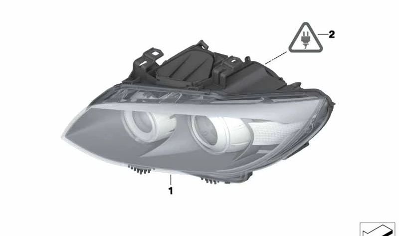 Faros Xenón Adaptativos (AHL) Derecho OEM 63117182518 para BMW E90, E92, E93. Original BMW.