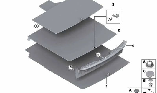 Protección de parachoques para BMW Serie 5 F10 (OEM 51477227535). Original BMW