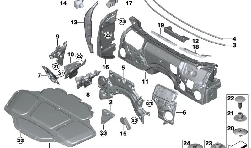 Sellado marco lateral izquierdo para BMW G32, G32N (OEM 51487393303). Original BMW