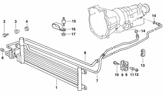 Fortschritt Ölkühler für BMW E36 (OEM 1722244749). Original BMW.