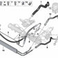 Aktivlenkungs-Rücklaufrohr für BMW E82, E88, E90, E91, E92, E93 (OEM 32416780586). Original BMW