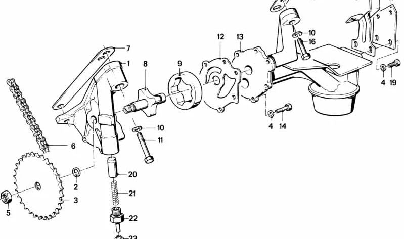 Separador de aceite OEM 11411250562 para BMW (Modelos compatibles: E12, E28, E24, E23). Original BMW.