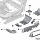 Revestimiento del riel interior derecho para BMW F06, F12, F13, F01N, F02N (OEM 52107263078). Original BMW