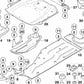 Cubierta inferior izquierda OEM 51757153787 para BMW E65, E66. Original BMW.