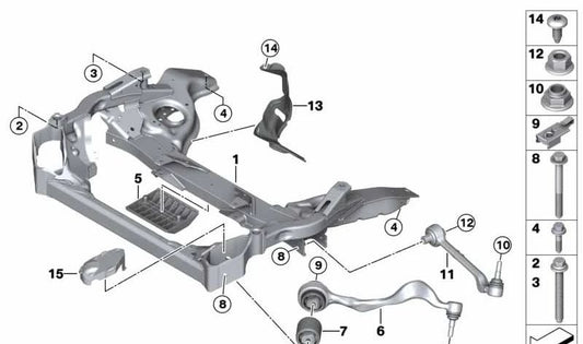 Protector térmico OEM 31146774592 para BMW E82, E88, E90, E91, E92, E93. Original BMW.