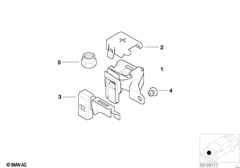 Soporte Punto de Apoyo B+ para BMW E46, E83 (OEM 61138367769). Original BMW