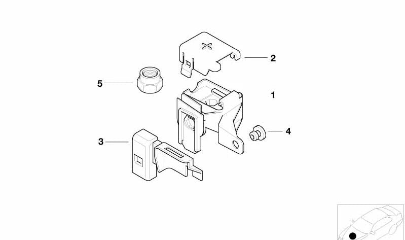 Tapa Punto de Apoyo B+ para BMW Serie 3 E36, E46, X3 E83 (OEM 61138371011). Original BMW