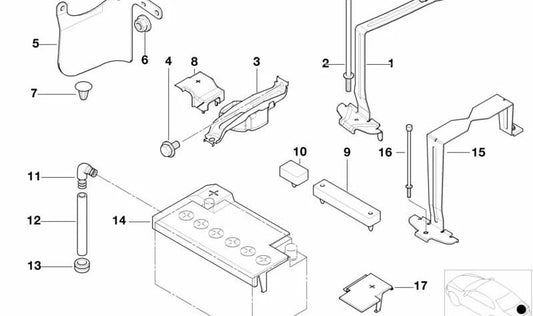 Cubierta para BMW Serie 3 E46, X5 F15, F85, X6 F16, F86, Z8 E52 (OEM 61218385762). Original BMW