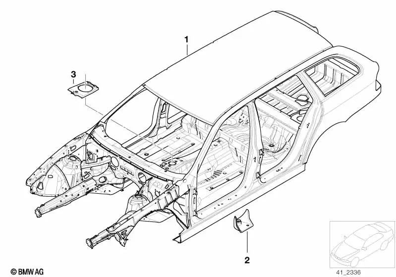 Front right transmission mount for BMW E39, E38 (OEM 41128203908). Original BMW.