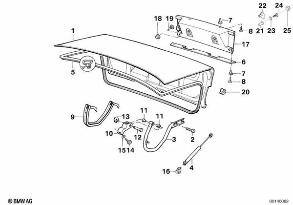 Buje para BMW Serie 5 E34 (OEM 41621944338). Original BMW