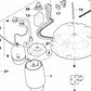 Conector para BMW X5 E53 (OEM 37226754486). Original BMW.