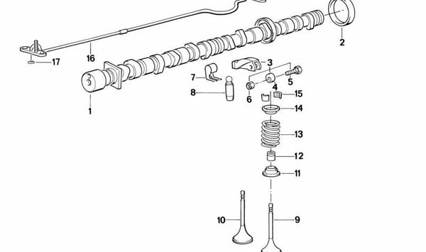 Cojinete deslizante para BMW Serie 3 E30, Serie 5 E28, E34 (OEM 11661279954). Original BMW