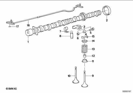 Rocker arm for BMW E30, E28, E34 (OEM 11331275878). Genuine BMW.