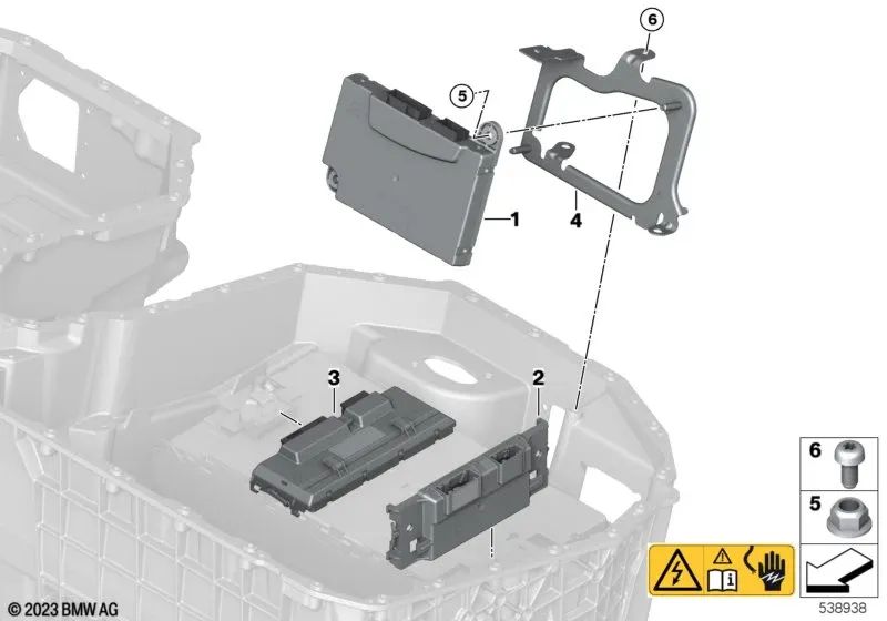 Electrónica de Supervisión de Celdas para BMW Serie 2 F45N, Serie 3 G20, G21, Serie 5 G30, G31, Serie 7 G11N, G12N, X1 F48N, X2 F39, X3 G01 (OEM 61278843416). Original BMW