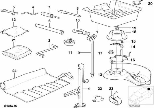 Ángulo para Abrazadera de Resorte para BMW E36 (OEM 51718146547). Original BMW