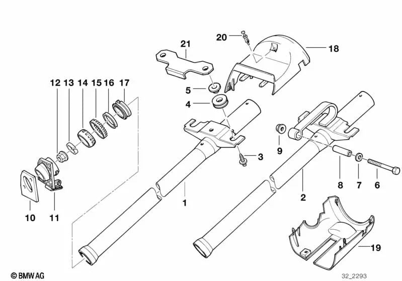 Gasket for BMW E36 (OEM 32311159766). Genuine BMW