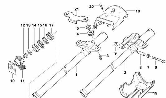 Scheda per BMW 3 E36 Serie (OEM 32311159767). BMW originale