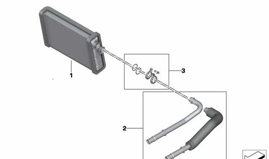 Juego de Tuberías para BMW X5 F95, G05, Serie X6 F96, G06, X7 G07, XM G09 (OEM 64119460557). Original BMW