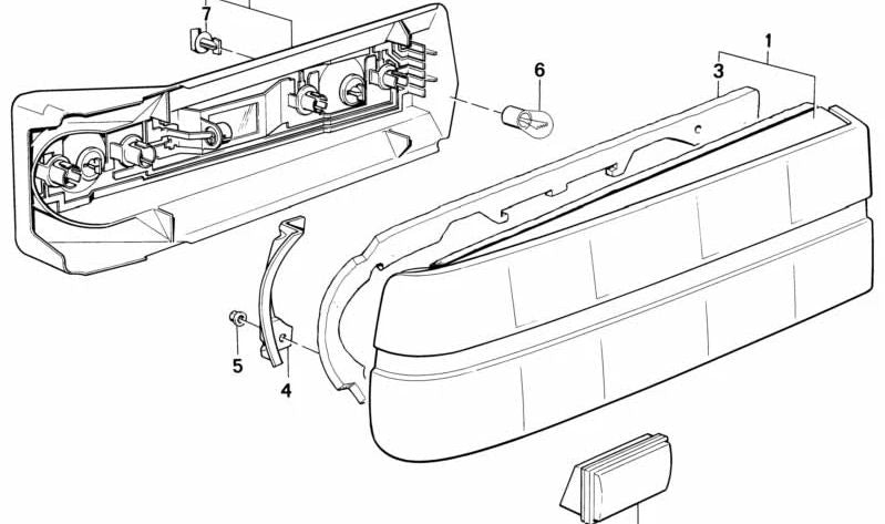 Junta de estanqueidad OEM 63211380419 para BMW E30. Original BMW.