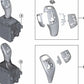 Embellecedores para palanca de cambios OEM 61319346827 para BMW F15, F16. Original BMW.