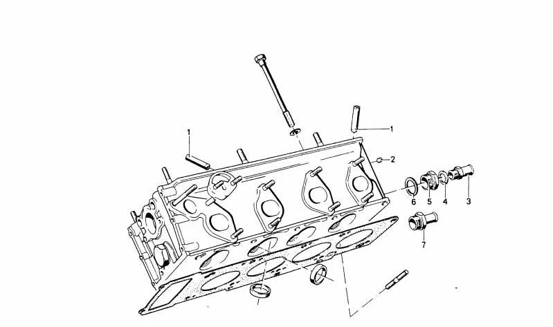 Adaptador para BMW E21, E12 (OEM 11121250746). Original BMW