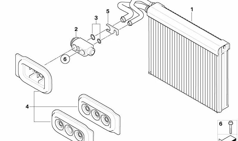 Game of joints OEM 64119127154 for BMW E70, E71, E72. Original BMW.