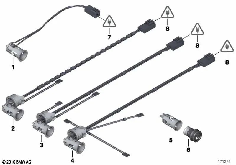 Toma de corriente encendedor para BMW E71, E72 (OEM 61349175153). Original BMW