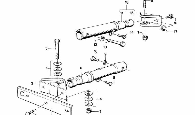 Soporte Amortiguador Frontal para BMW E21 (OEM 51111830645). Original BMW