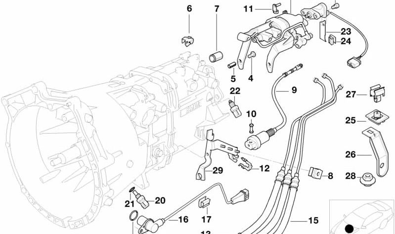 Tubería de Conducción para BMW Serie 3 E36 (OEM 23132228319). Original BMW