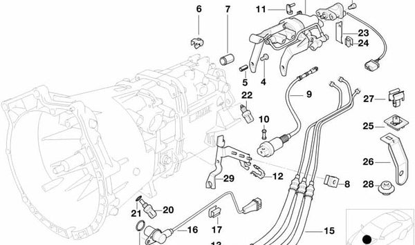 Tubería de Conducción para BMW Serie 3 E36 (OEM 23132228319). Original BMW