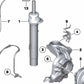 Soporte de conducción ABS/BVA izquierdo para BMW E81, E82, E87, E88, E90, E91, E92, E93, E84, E89 (OEM 34526770629). Original BMW