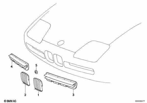 Tuerca para varios modelos de BMW (OEM 51132292047). Original BMW