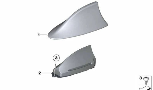 Antenne de plafond OEM 65209141462 pour BMW F10, F01, F02, F04. BMW d'origine.