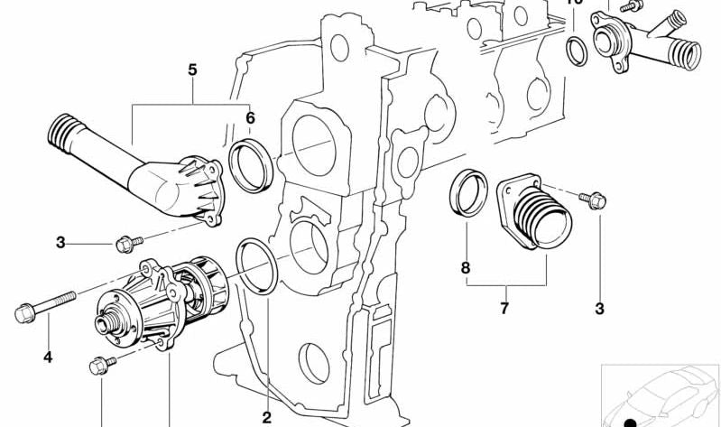 Conector para BMW E36, E34 (OEM 11531743679). Original BMW