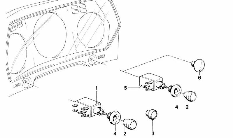 Interruptor de encendido OEM 61311372415 para BMW E24, E28, E30. Original BMW