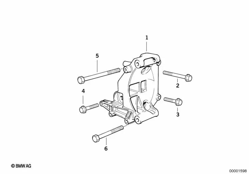 Support for BMW 3 Series E36, E46 (OEM 12311247646). Genuine BMW.