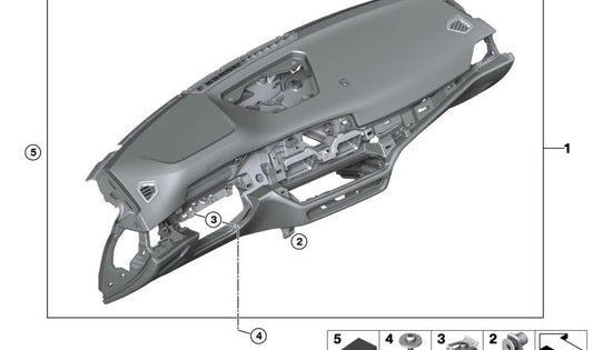 I-Tafel de Cuero para BMW Serie 3 G80, G81, Serie 4 G82, G83 (OEM 51459628120). Original BMW